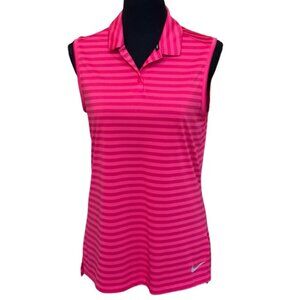 Nike Dri-FIT Striped Pink Top